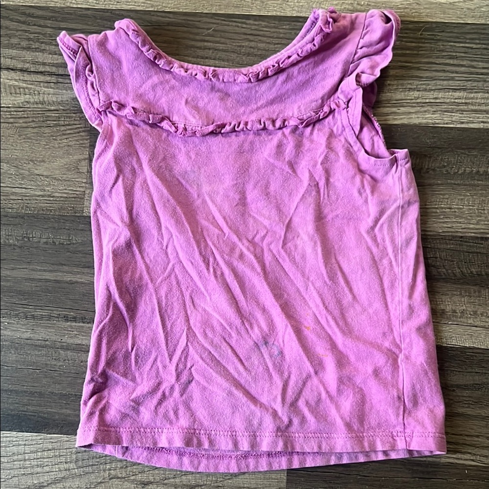 Pink Ruffled Sleeve Top